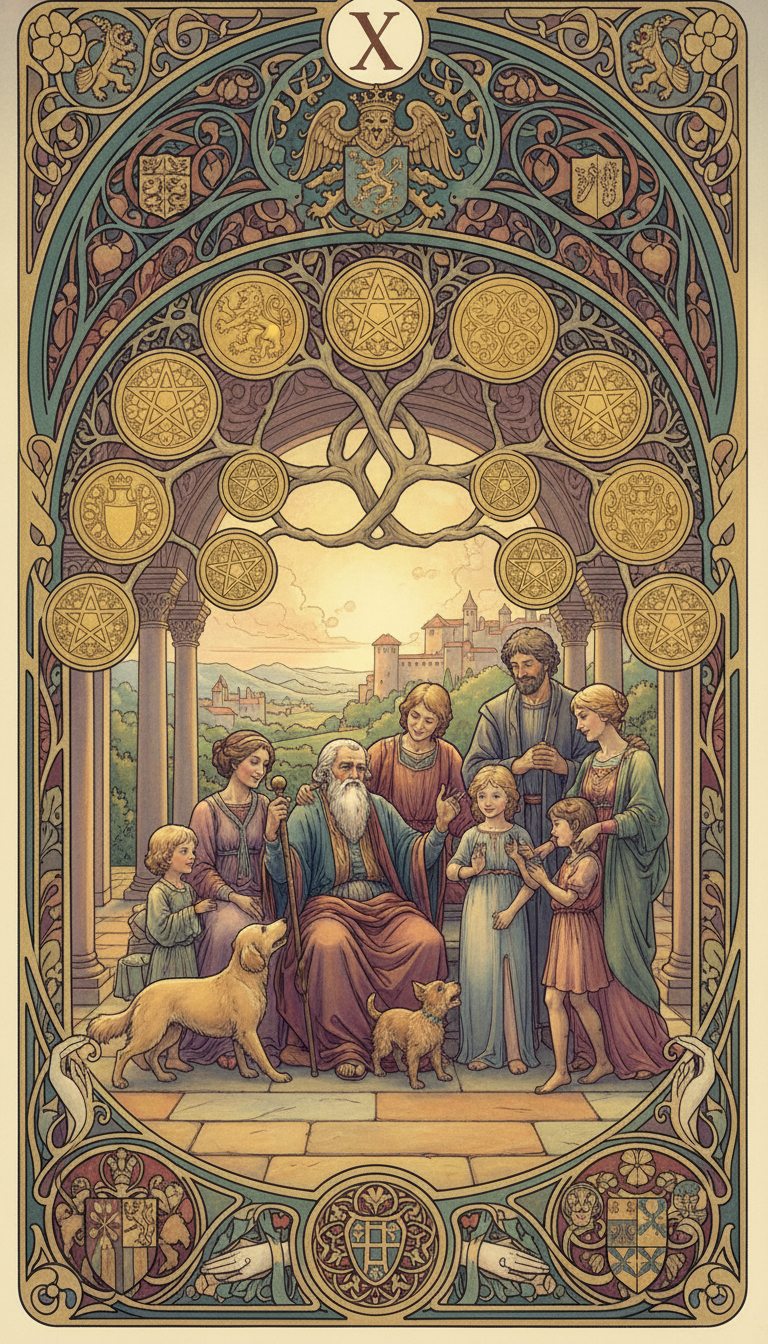 Ten of Pentacles tarot card